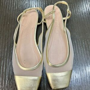 J Crew metallic mesh flat size 11